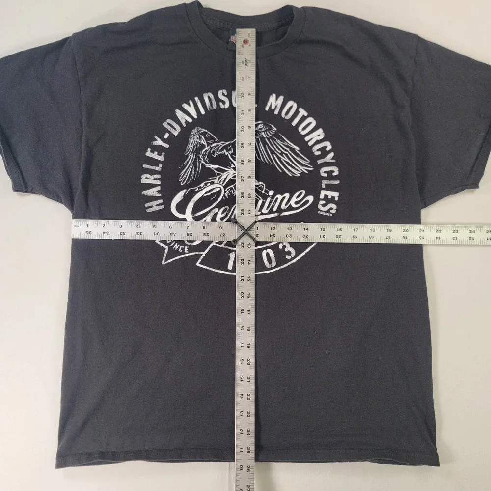 Harley‎ Davidson Richmond VA Eagle Graphic T Shirt Black Biker Motorcycle USA M?